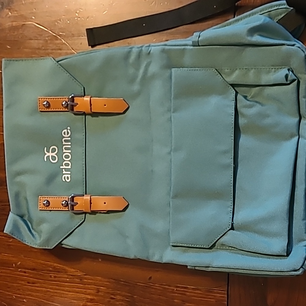 Green backpack